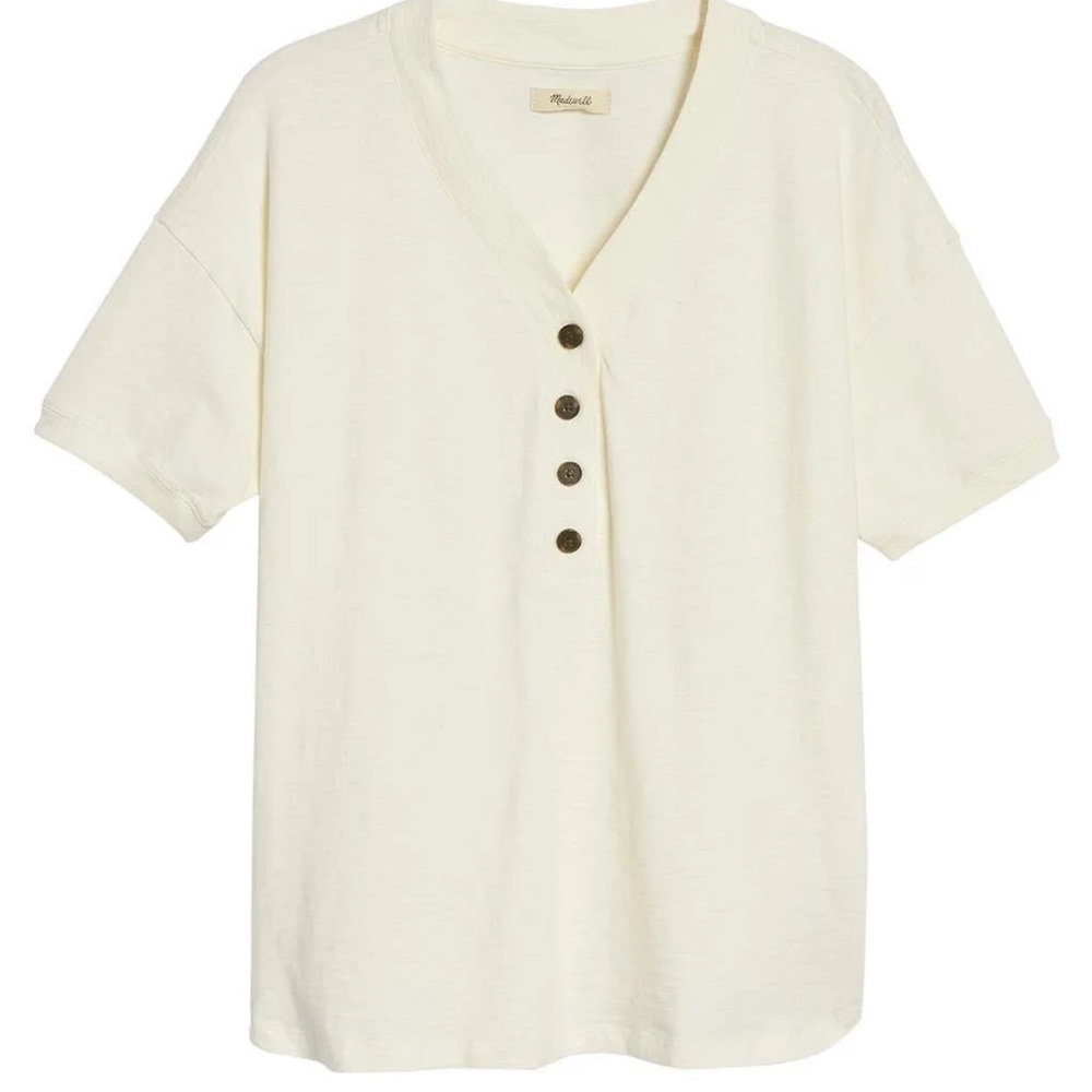 NWT Madewell cotton Henley